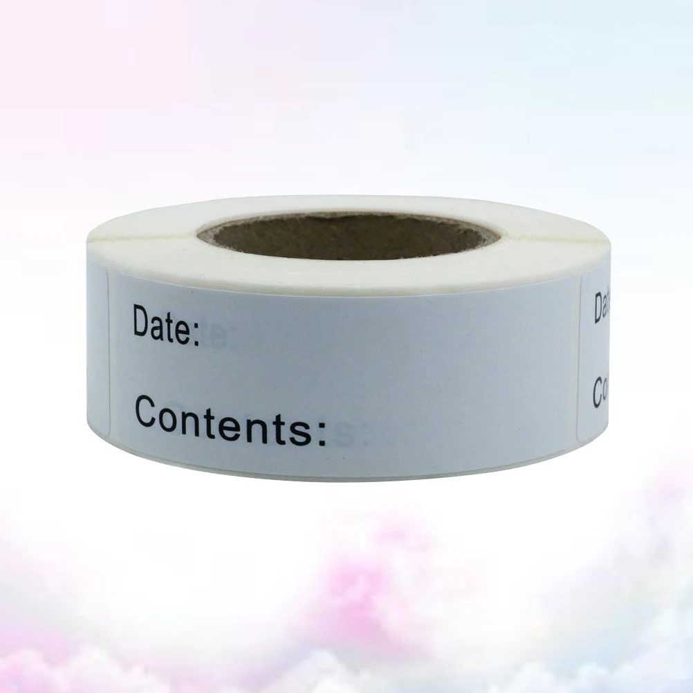 

Adhesive Refrigerator Label Food Storage Sticker DIY Food Storage Removable Adhesive Refrigerator Sticker Tag No Residue