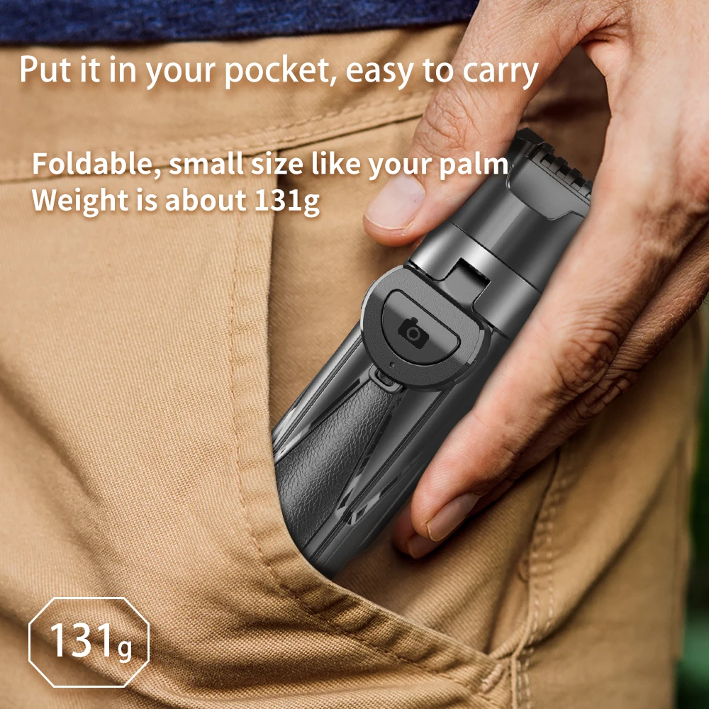 Mini Travel Portable Retractable Selfie Stick Tripod Shooting Desktop Live Video Shooting Bluetooth Remote Control Phone Stand