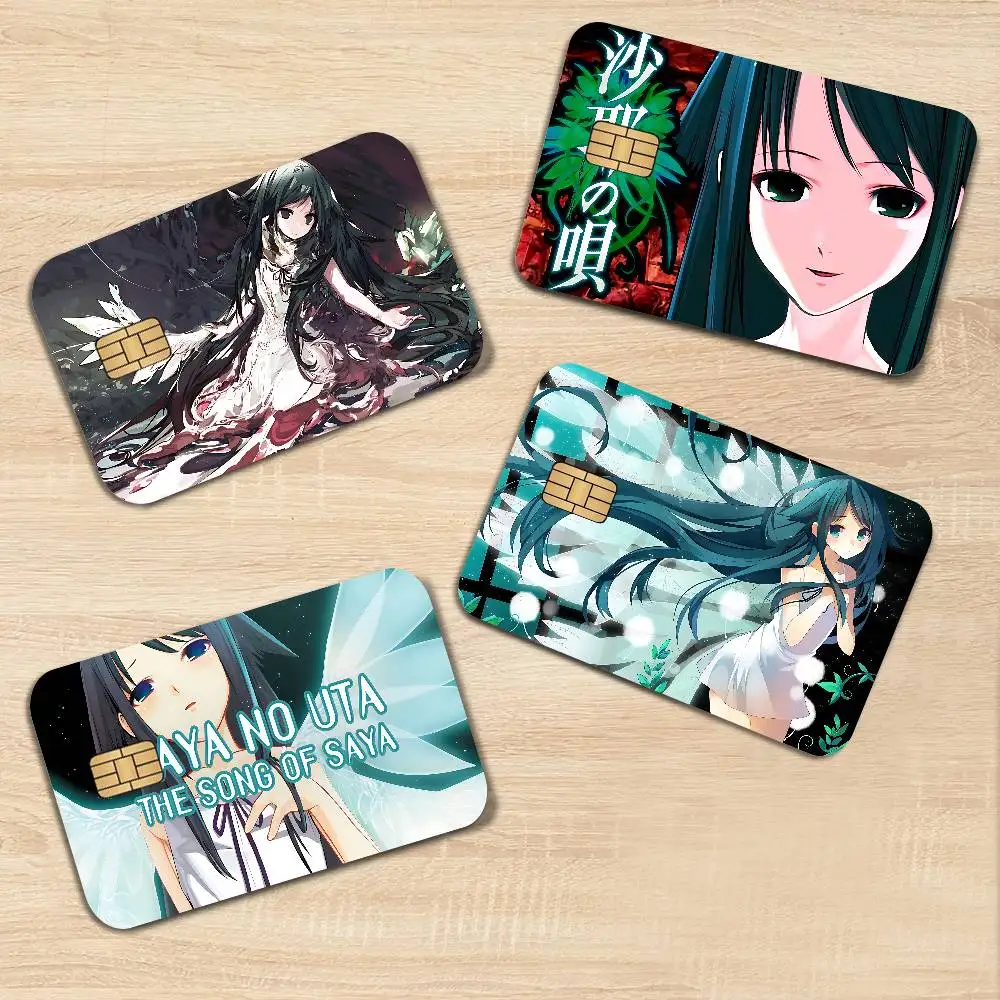 Classic Horror Game S-Saya No U-Uta Anime Cartoon Sticker Film Skin for Credit Card Debit Bank Bus Card