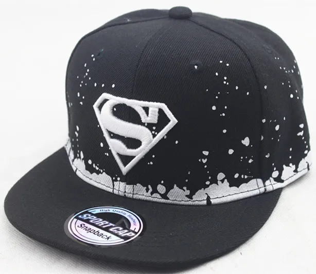 Movie Superman Cosplay Hat Superhero Clark Kent Bruce Wayne Children\'s Baseball Cap Embroidered Sunshade Hat Duck Tongue Hat Uni