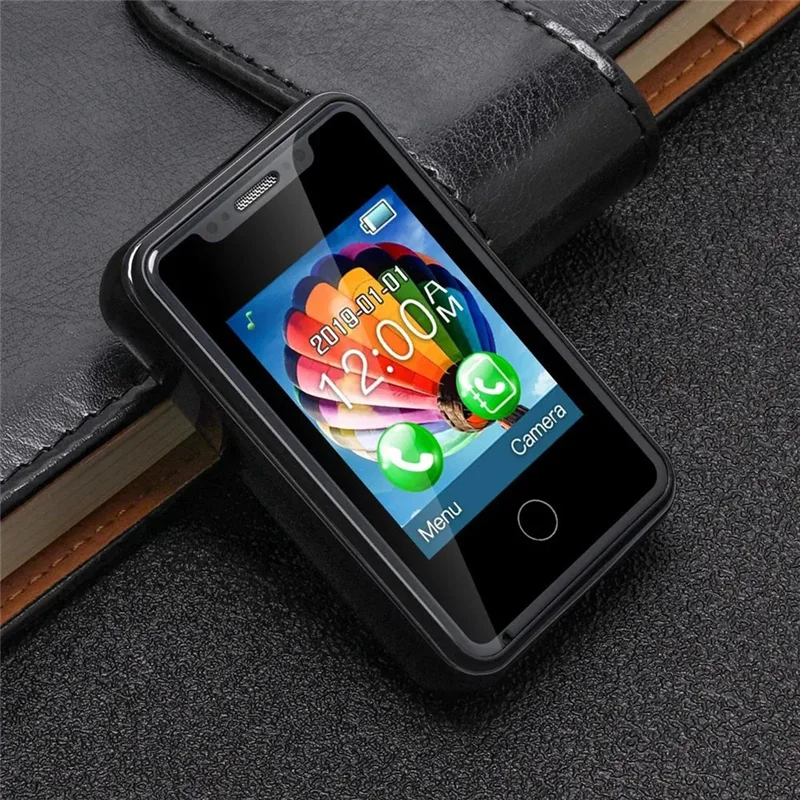 هاتف صغير فائق الصغر هاتف متعدد الوسائط SMS صغير مع شاشة لمس 1.77 بوصة نوع شبكة 2G GSM يدعم لغات متعددة