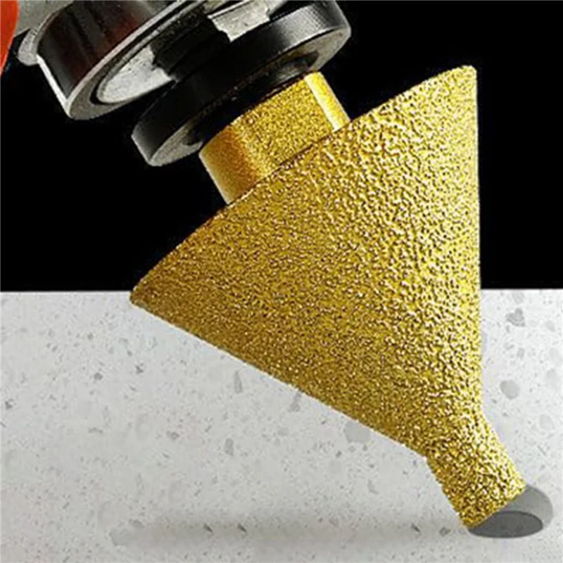 ABUL-2X Diamond Beveling Chamfer Bit For Angle Grinders, 5/8In 11 Thread Countersink Drill Bits, Diamond Cone Tile Bit Small