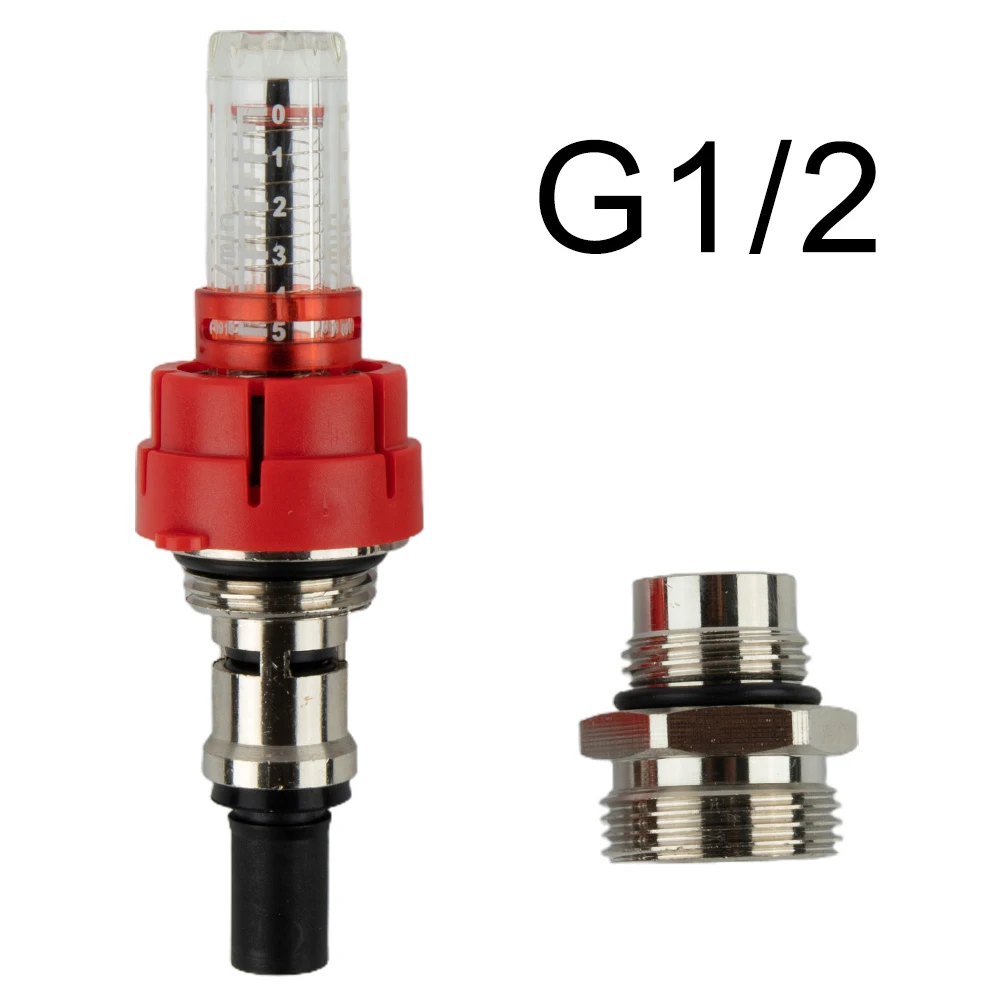 High-quality Divider One-way Red+Silver Separator Thread Control Temperature Floor Heating Water Flow Indicator