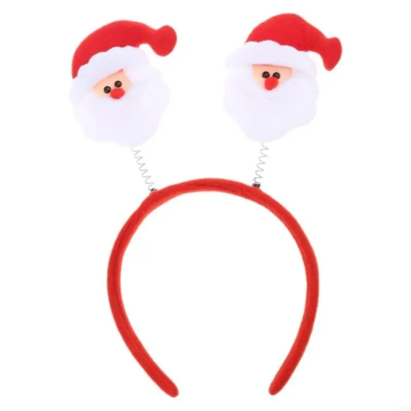 لطيف عيد الميلاد قرون عقال مع الهدال الشعر هوب الجدة احتفالي غطاء الرأس أغطية الرأس حفلة خوذة #3