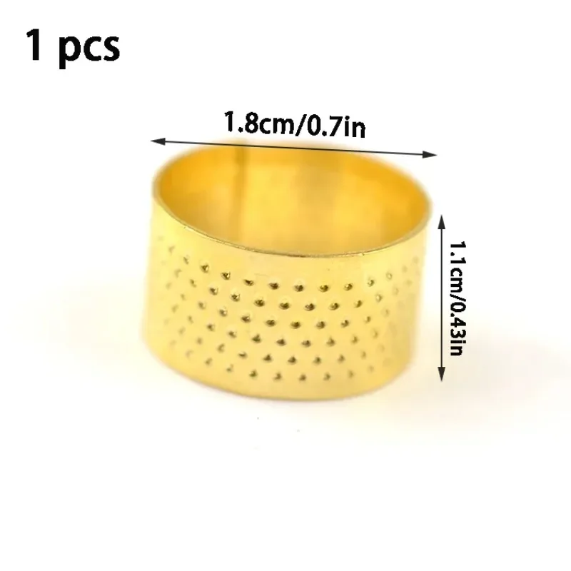 1/10pcs Round Copper Thimble DIY Sewing Tools Household Knitting Accessories for Sewing Supplies Handicraft Thimble Stitch G