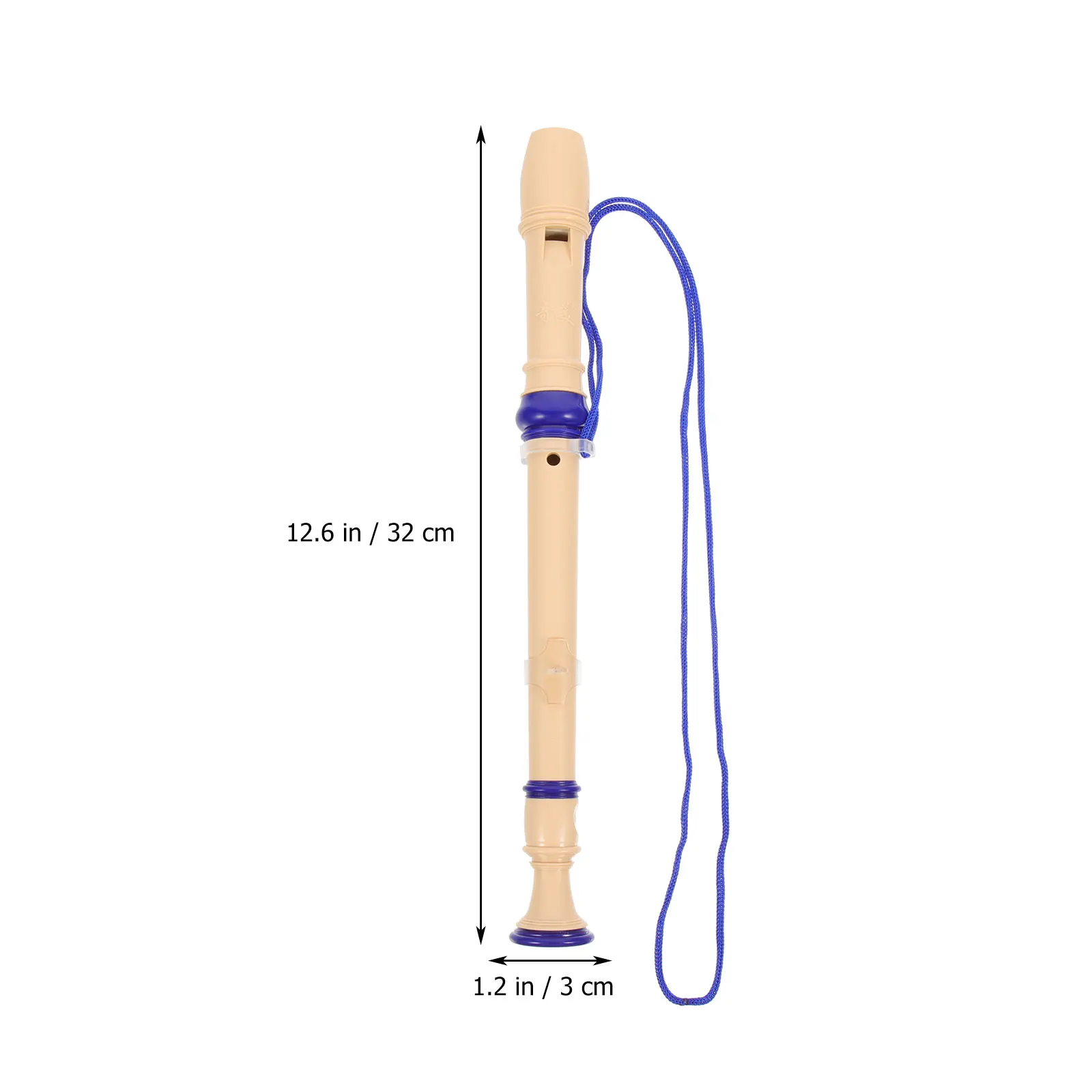 

1 Set German Style Soprano Recorder High Pitch Clarinet 8 Hole Plastic Wind For Kids Beginners Students Durable Lightweight Easy