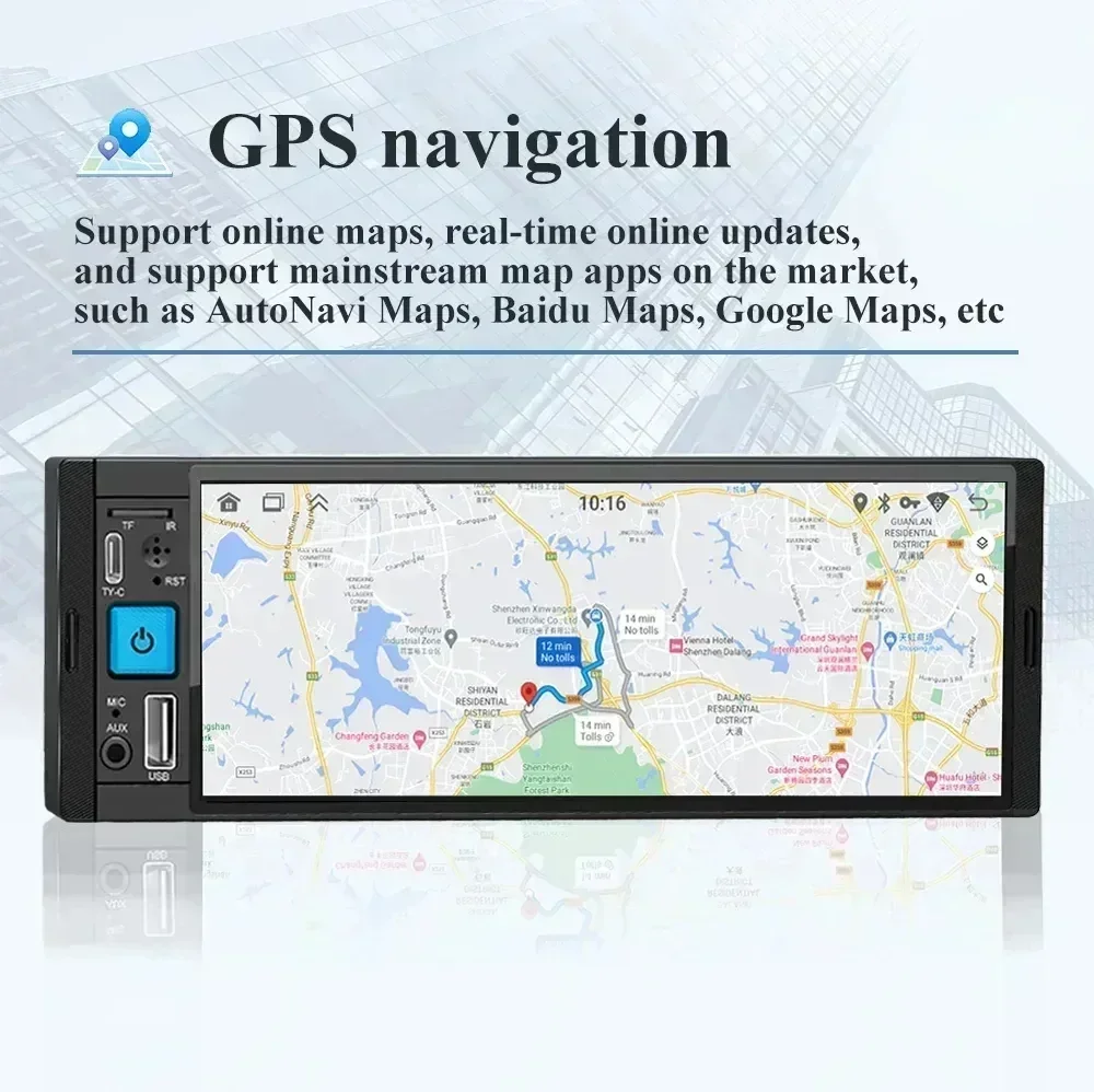 

Car Radio CarPlay Android Auto MP5 Player With Bluetooth MirrorLink FM Receiver Car Video Multimedia Player 1DIN
