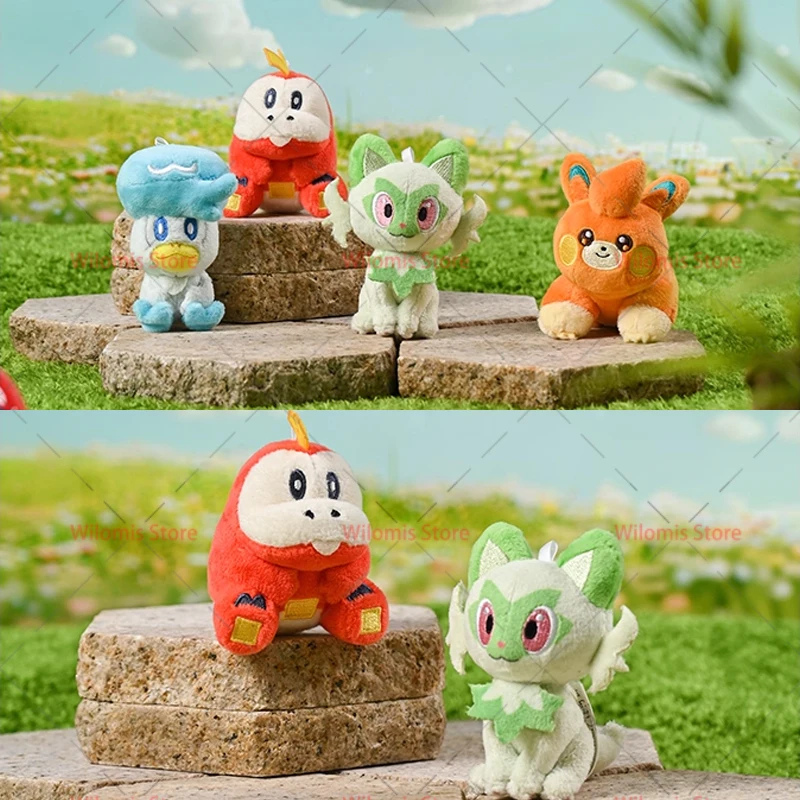 Original anime pokemon pelúcia kawaii gengar mew jigglypuff mimikyu chaveiro de pelúcia brinquedo bonito chaveiro boneca pingente presente