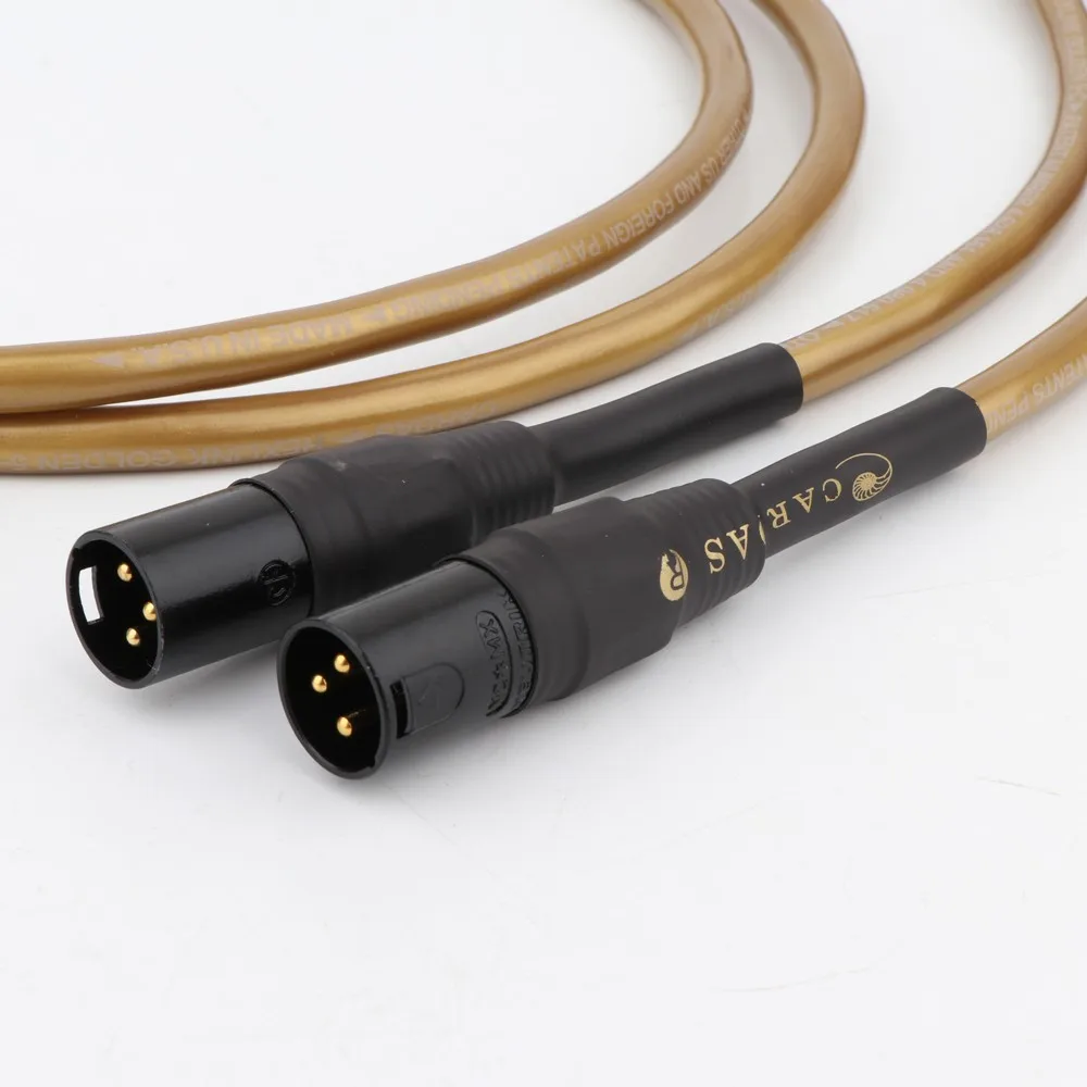 Cardas Hexlink Golden 5C Gold Plated 3 Pin  XLR Interconnect Balanced Cable Male to Female Microphone upgrade line