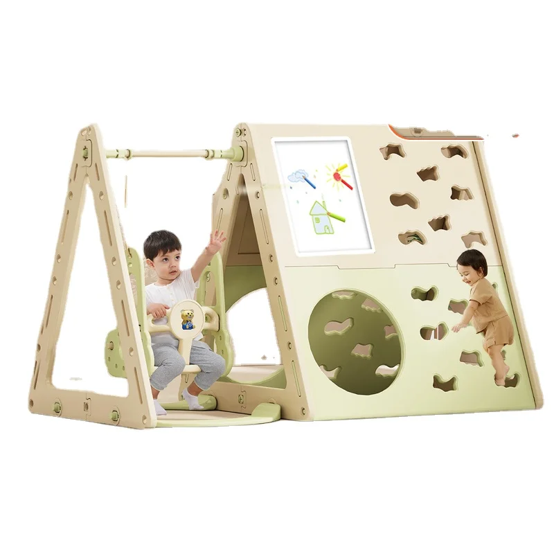 

Hxl Climbing Frame Swing Combination Indoor Infant Children Playground Toy Building Block Board