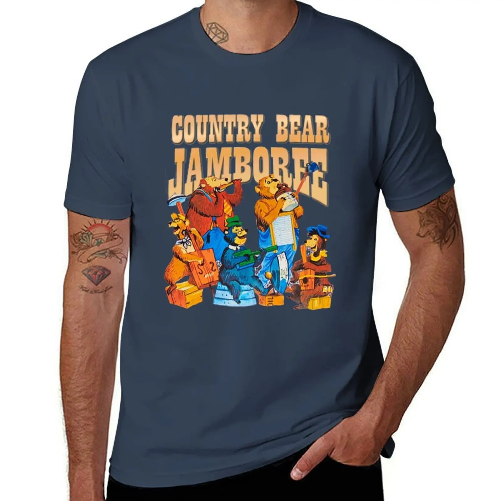 

Country Bear Jamboree Vintage Retro T-Shirt Plus Size Basic Cotton T-Shirt