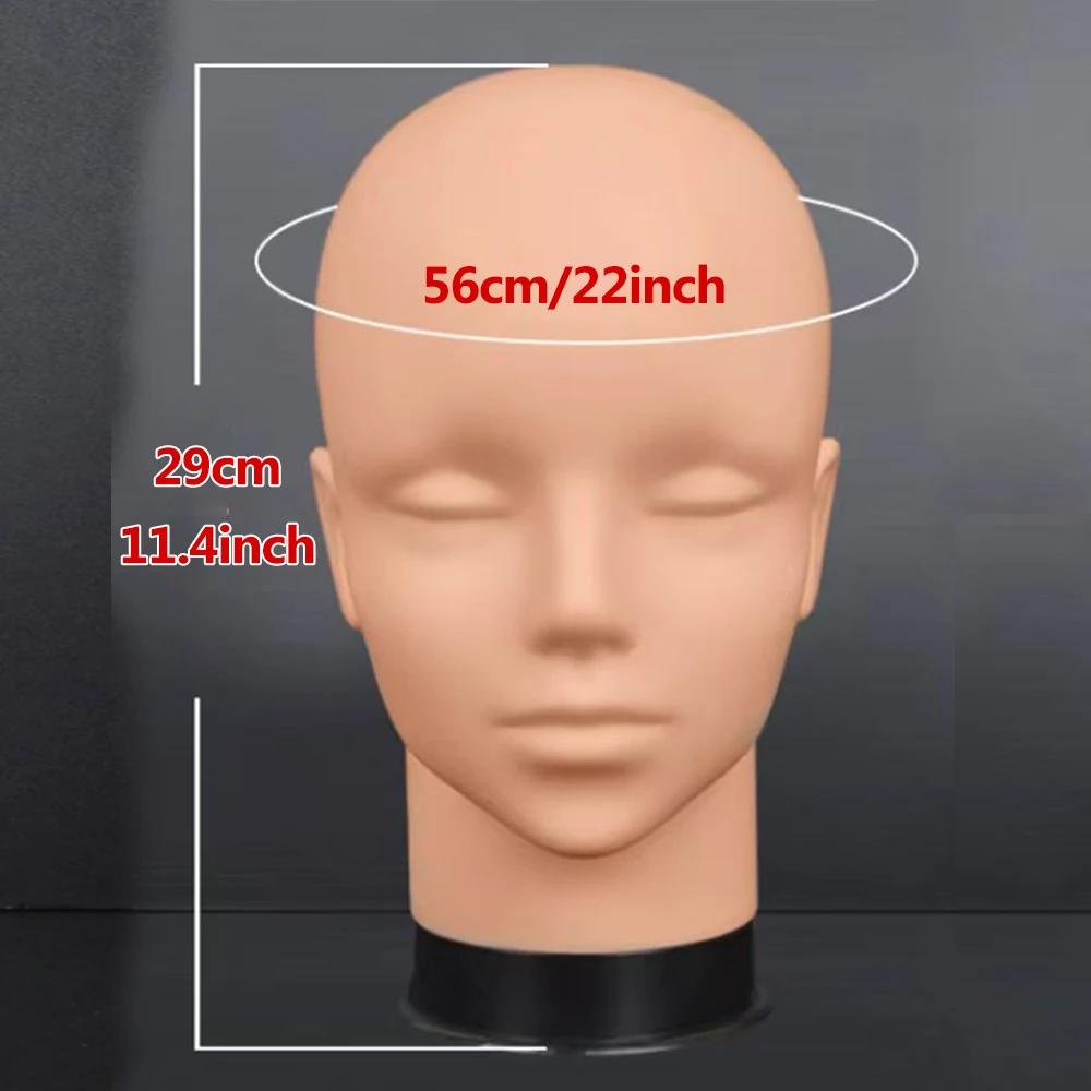 Perückenständer, Display-Mannequin-Kopf, Haarstyling-Werkzeug Mannequin-Kopf, Inklusive Mannequin-Pins und kleinem Ständer – Detail 6