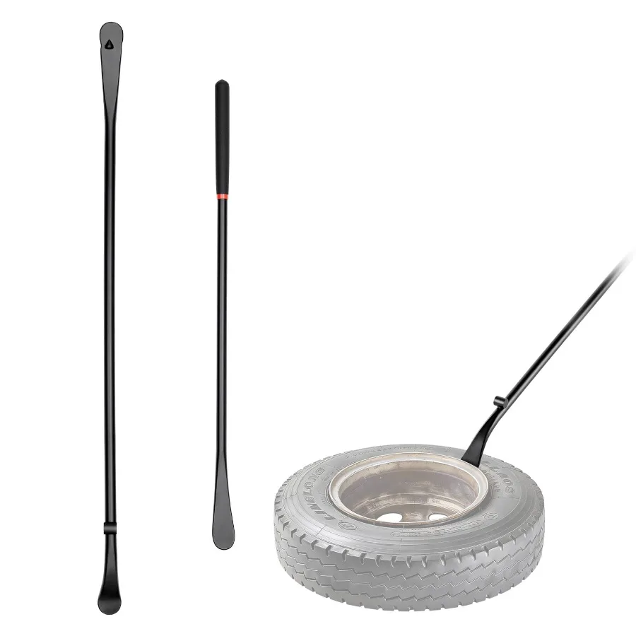 Tire Bars 2 PCS 38.2 Inch Mount Bar and 30 Inch Demount Spoon Bar Durable Steel Tire Changing Tools for Trucks Semi-Trucks Off-