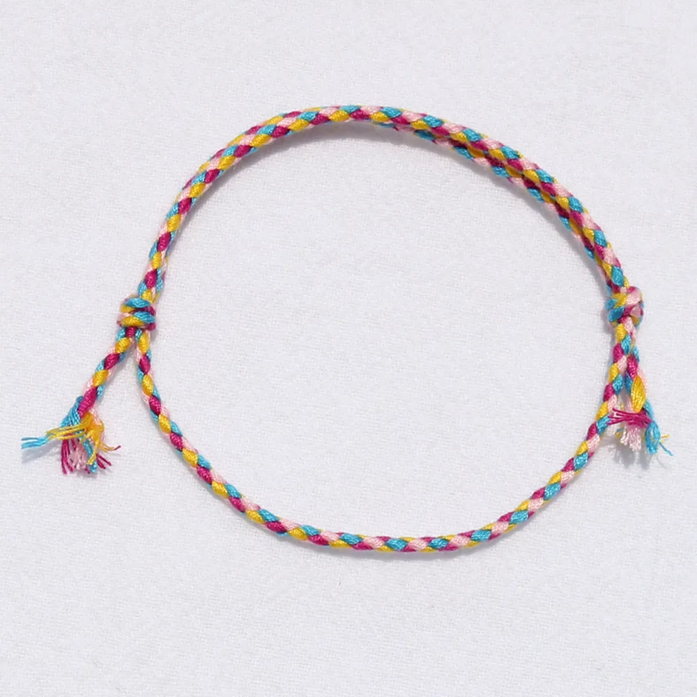 Einfarbiges Geflochtenes Baumwollseil-Armband für Männer, Retro Tibetisches Handgefertigtes Mehrschichtiges Armband für Frauen, Modisches Schmuckzubehör – Detail 4