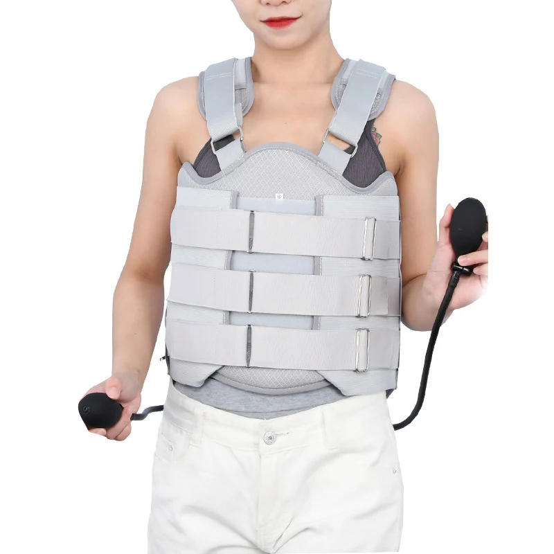 Atmungsaktiver doppelter Airbag-Gurt für medizinische Orthese in der Thorakolumbale Stützhalterung, formbarer Fixierer