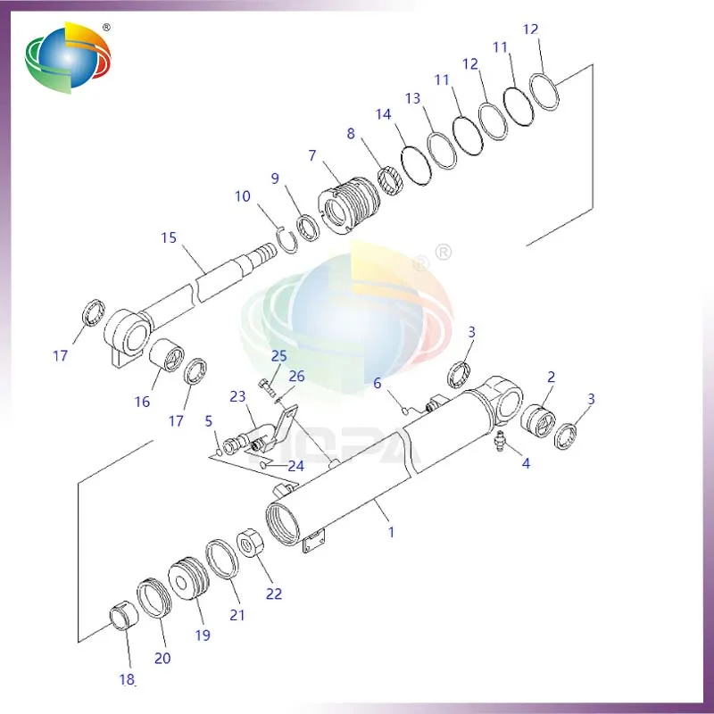 707-98-32550 7079832550 BLADE CYLINDER SEAL KIT FOR KOMATSU EXCAVATOR PC40MR-2 PC40MR-2-A PC50MR-2 PC50MR-2-AC