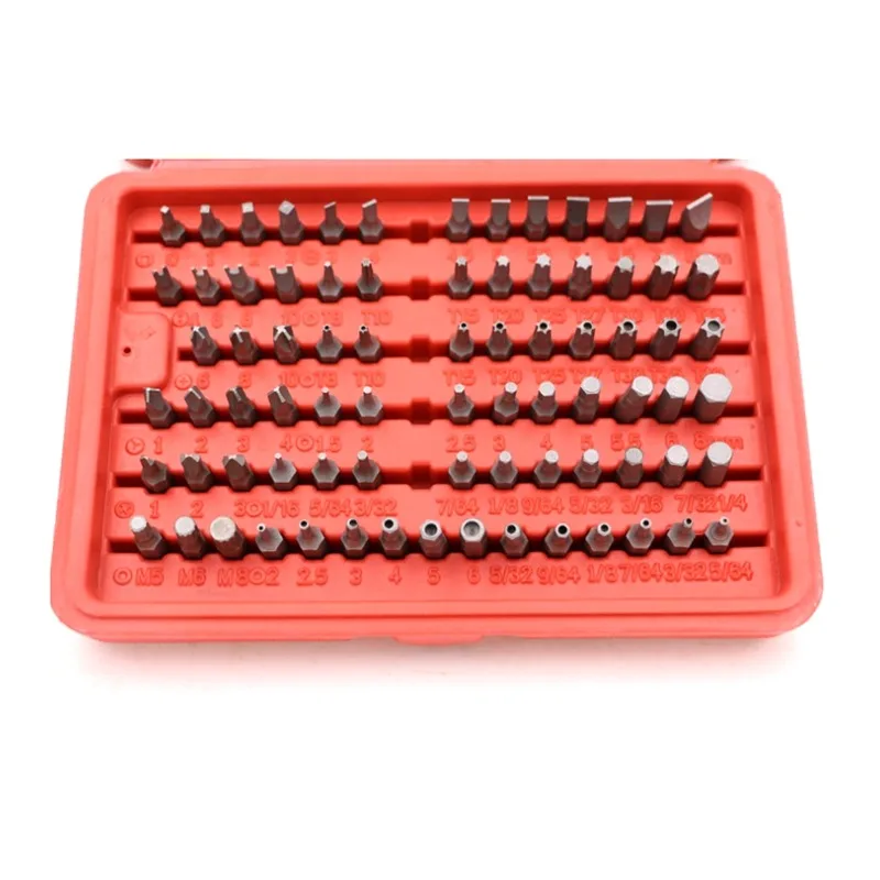 100Pcs Magnetic Screwdriver Bit Set Torx Star Hex Spline Bit Set Security Head 1/4 Screwdriver Bits Kit Extension Rod Tool