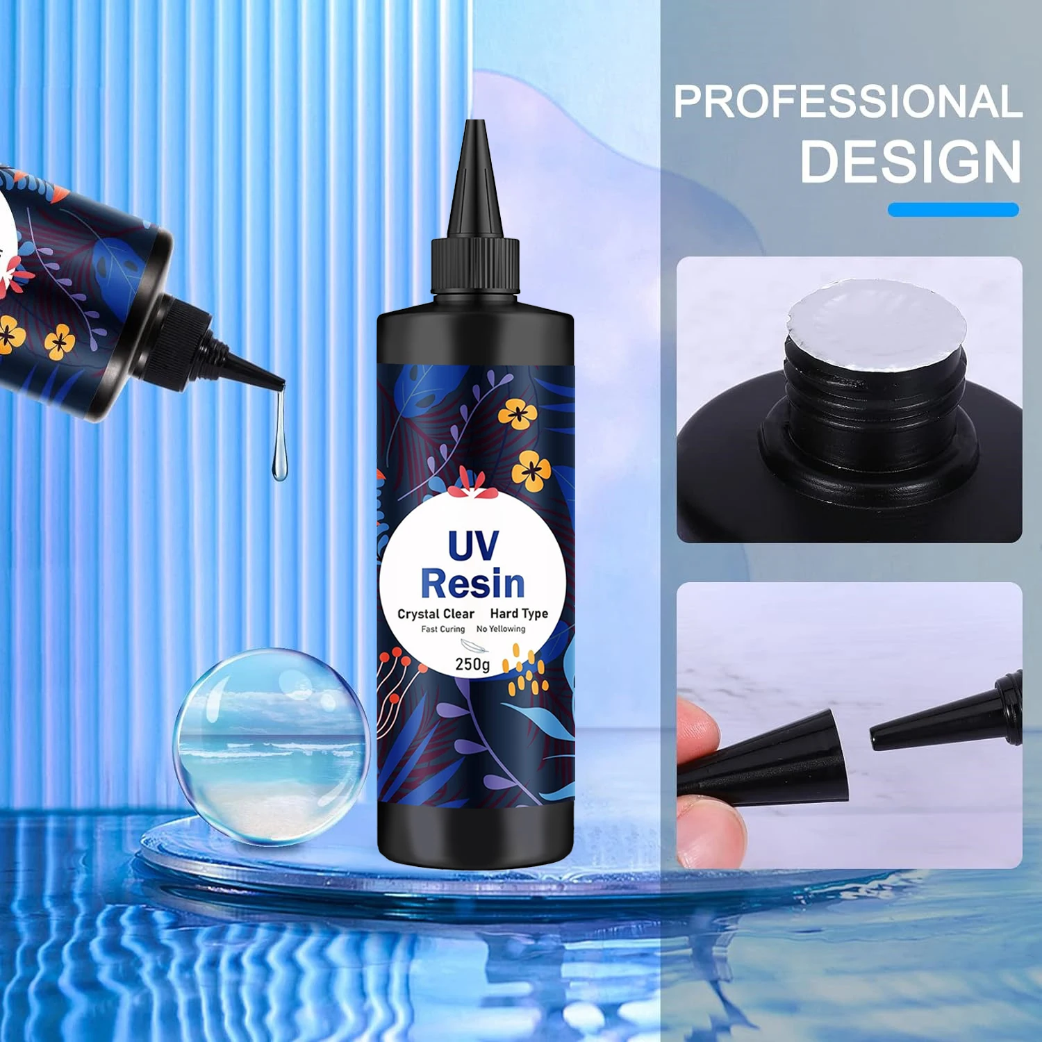 250g/500g UV Resin Clear Hard - Resin Jewelry Kit review and price