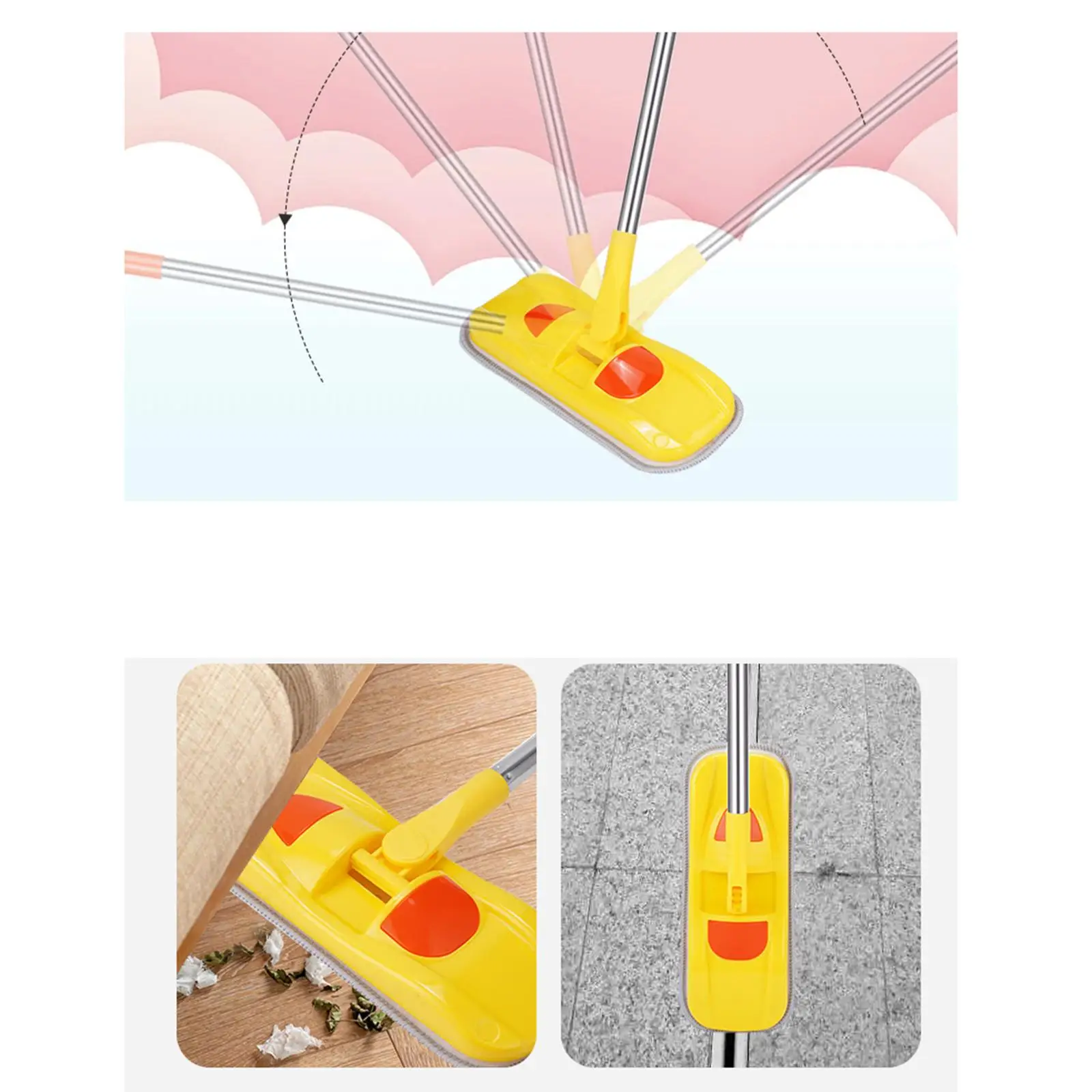Giocattoli per la pulizia dei più piccoli Strumento per la pulizia in miniatura per la scuola materna dai 3 ai 6 anni giallo