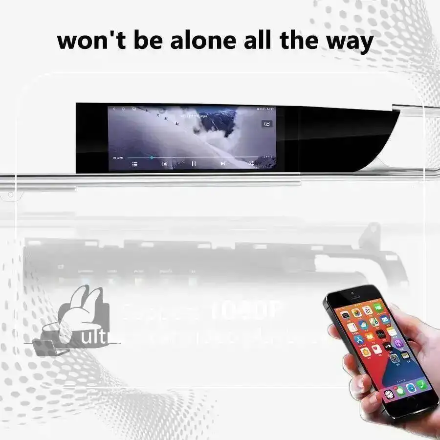 10.9inch Passenger Entertainment  Co-Pilot Screen Android For Porsche Panamera 2017-2023 Wireless CarPlay Auto 4G WiFi Bluetooth