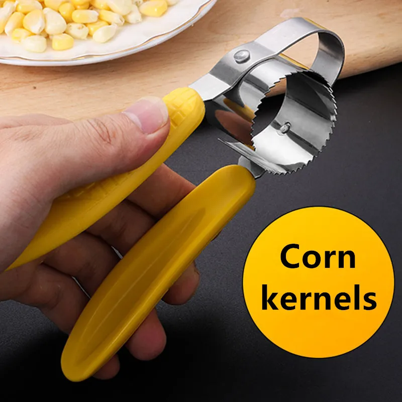 Manual Stainless Steel Corn Thresher Peeler Cob Stripper Remover Food Crusher Separator Creative Fruit Vegetable Kitchen Gadget