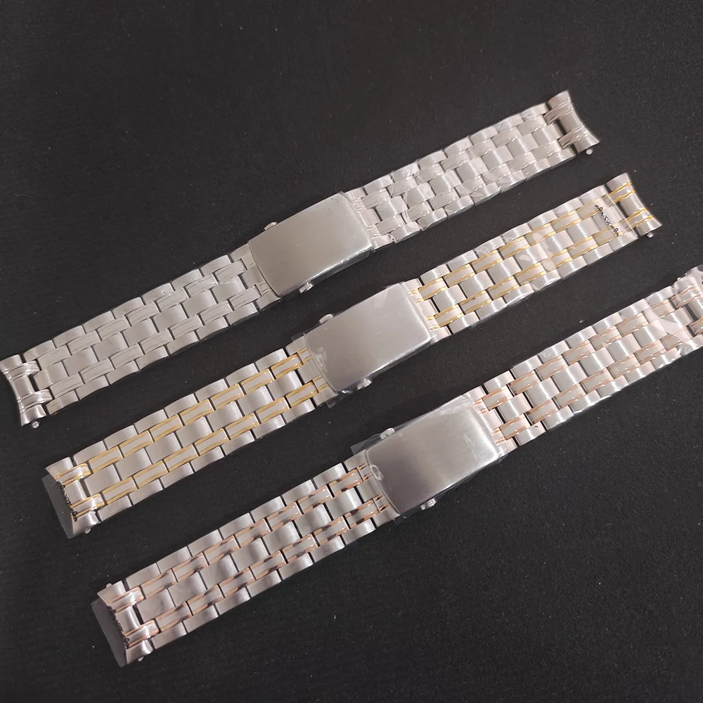 

20mm Stainless Steel Watch Starp Suitable For NH35 Movement Men 's Watches Case Accessory Folding safety buckle Band Wristband