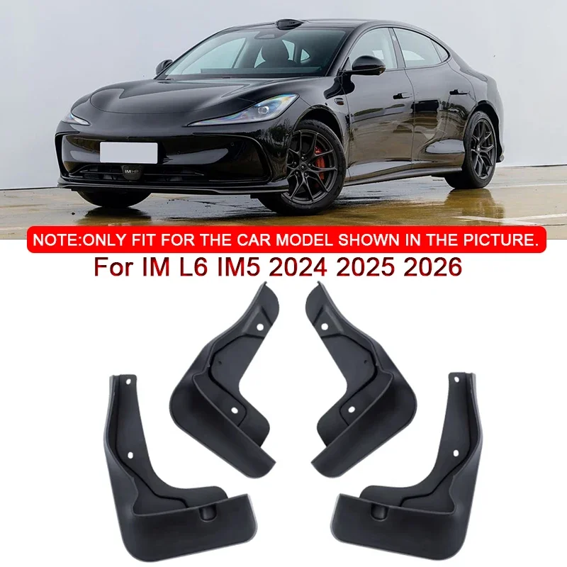 

For IM L6 IM5 2024 2025 2026 Car Styling ABS Car Mud Flaps Splash Guard Mudguards MudFlaps Front Rear Fender Auto Accessories
