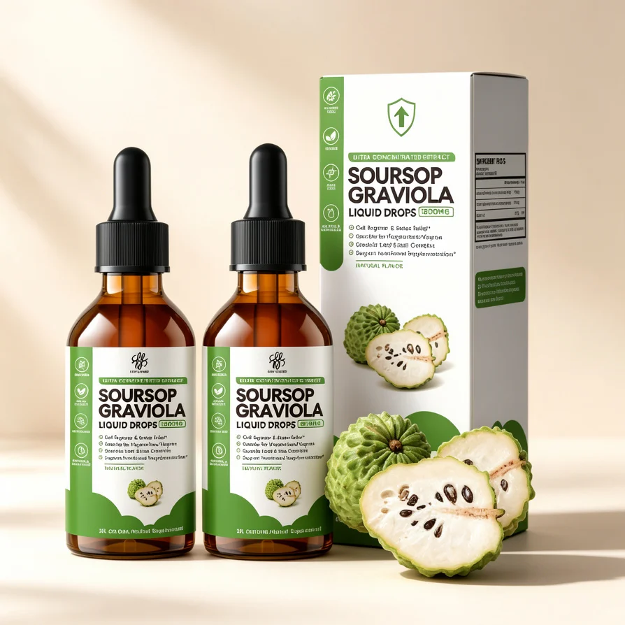 

Soursop Graviola Liquid Drop for Cell Support & Regeneration, Immune System and Gut Health Support, Soursop Bitters Liquid