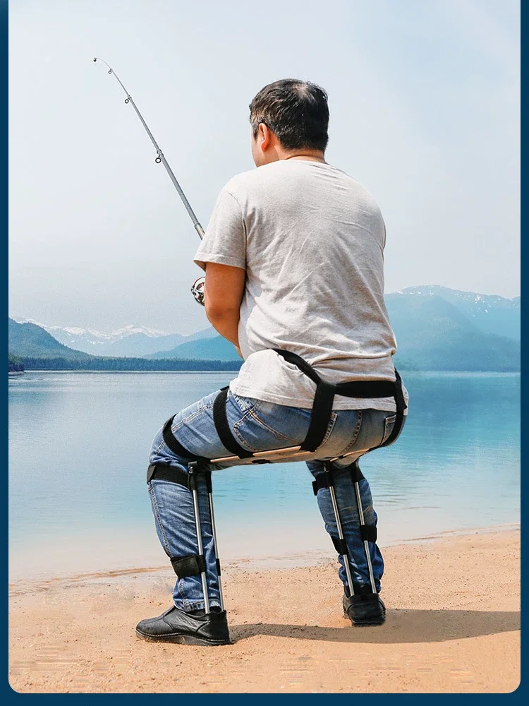 Portable Sports Wearable Invisible Seat Folding Stool Multifunctional Seat