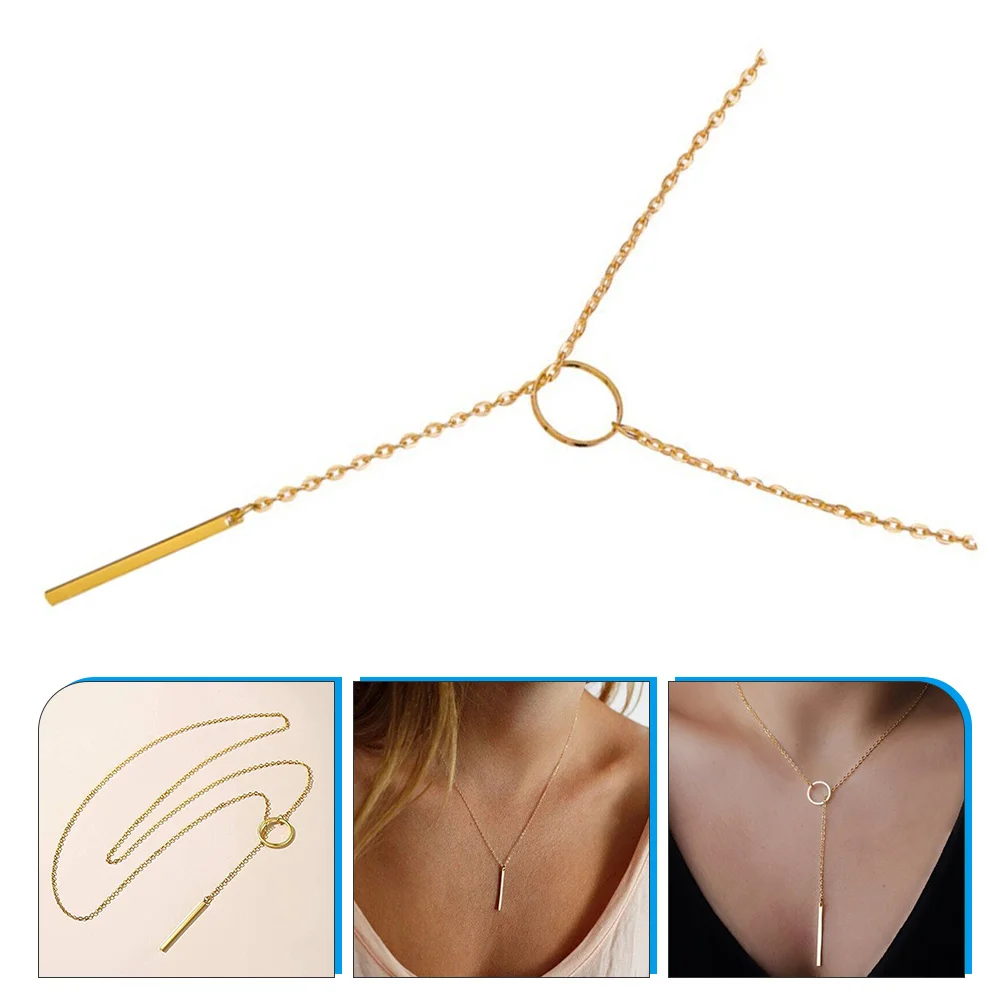 

Clavicle Chain Necklace Decoration for Girls Accessories Women Jewelry Simple Chin Link