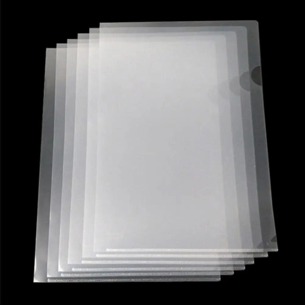 防水ドキュメントスリーブ透明 A4 ファイルフォルダーセットオフィス学用品 30 個 L 型ドキュメントスリーブデスクトップ