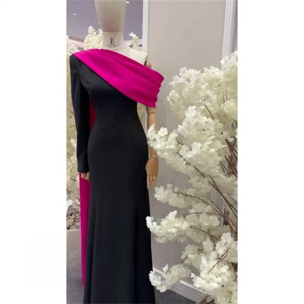 Customized Evening Dress Prom Gown Formal Party Occasion YPMWZX One-shoulder A-line Floor Length Skirts Ribbon Bespoke Occasion