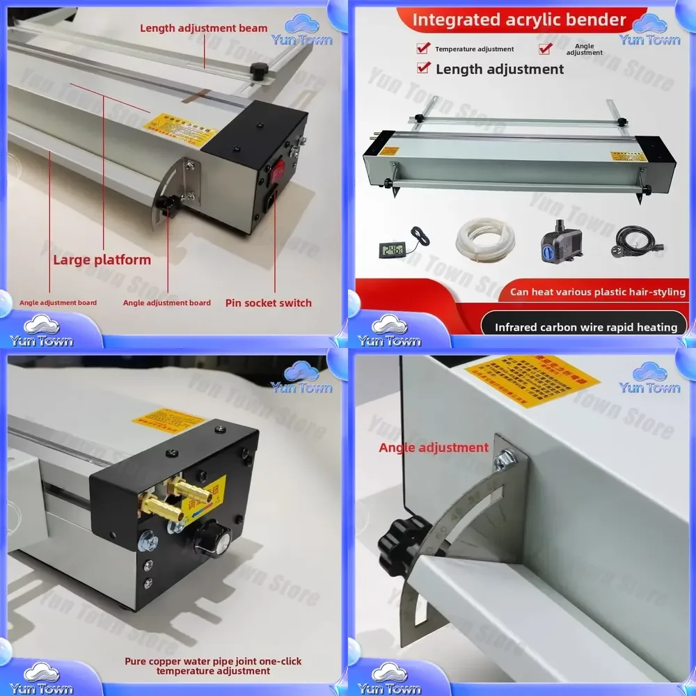 Acrylic Hot Bending Machine for PVC Plastic ABM Advertising with Angle Positioning Integrated Bracket Heat Forming Equipment