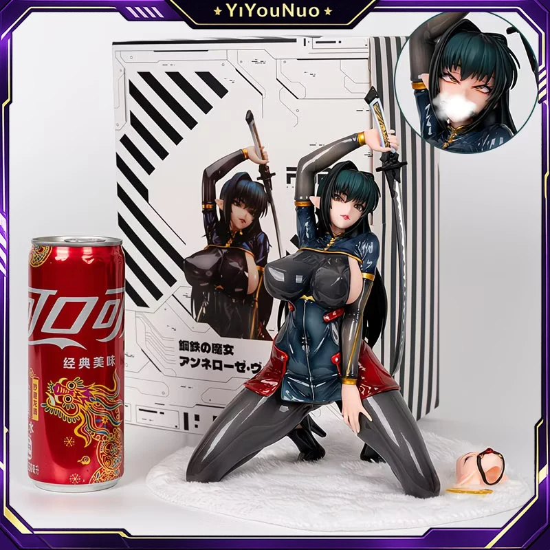 Steel Witch Annerose Replaceable Face PVC Figure 18cm Anime Action Figure Collectible Model Toy Gift