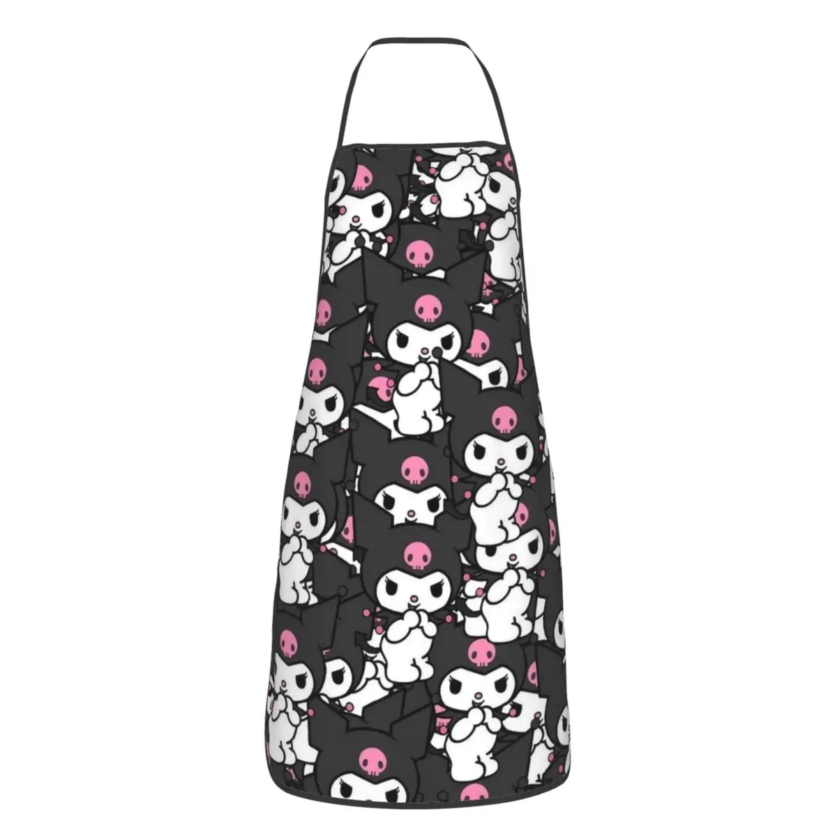 Kawaii Sanrio Kuromi Cartoon Cuisine Grill Baking Aprons Adjustable Pinafore for Adult Chef Restaurant