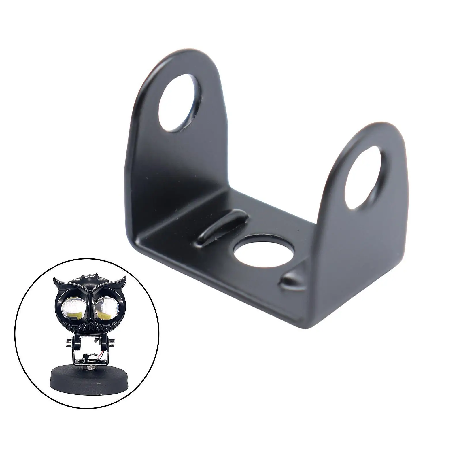 

Кронштейн для освещения мотоцикла, железное U-образное крепление, черный многофункциональный держатель для установки руля и прожектора