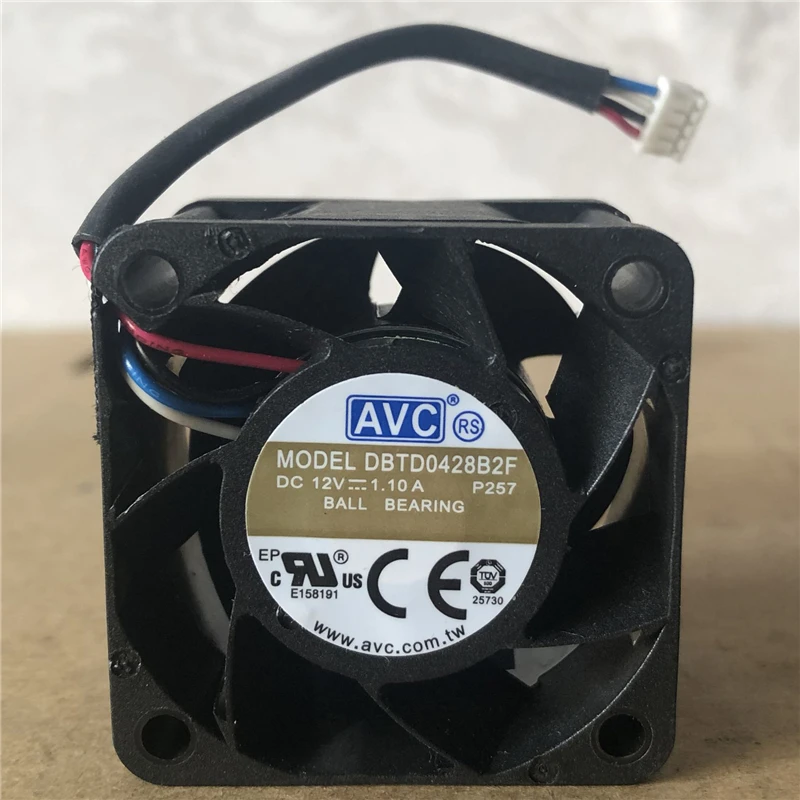 AVC DBTD0428B2F P257 4028 12V 1.10A 4CM Server cooling fan air blower