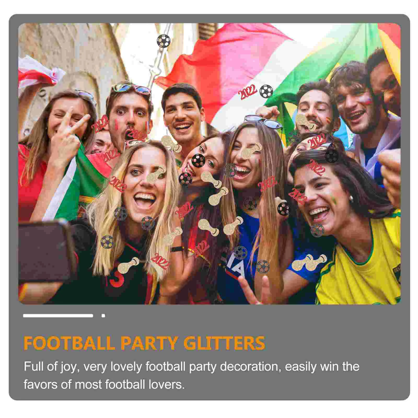 50 Pcs Football Party Decorations Shirt Glitter Bar Glitters Sequins Apartment Must Haves Ornaments