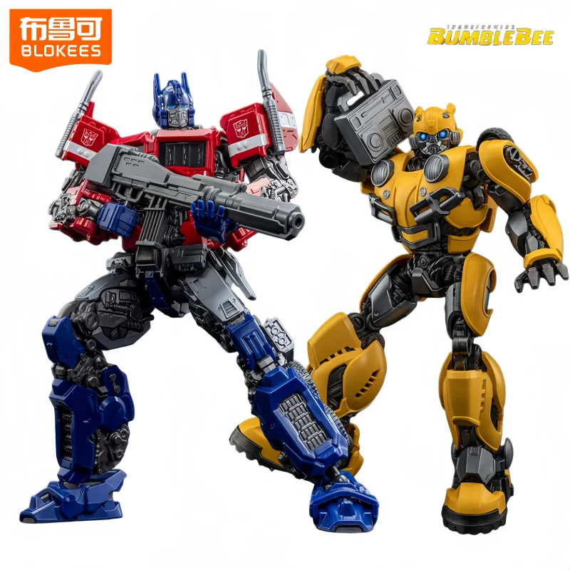 BLOKEES Optimus Prime Transformers Building Block Bumblebee Beyond Anime Cartoon Assembling Toy Model Decoration Holiday Gifts