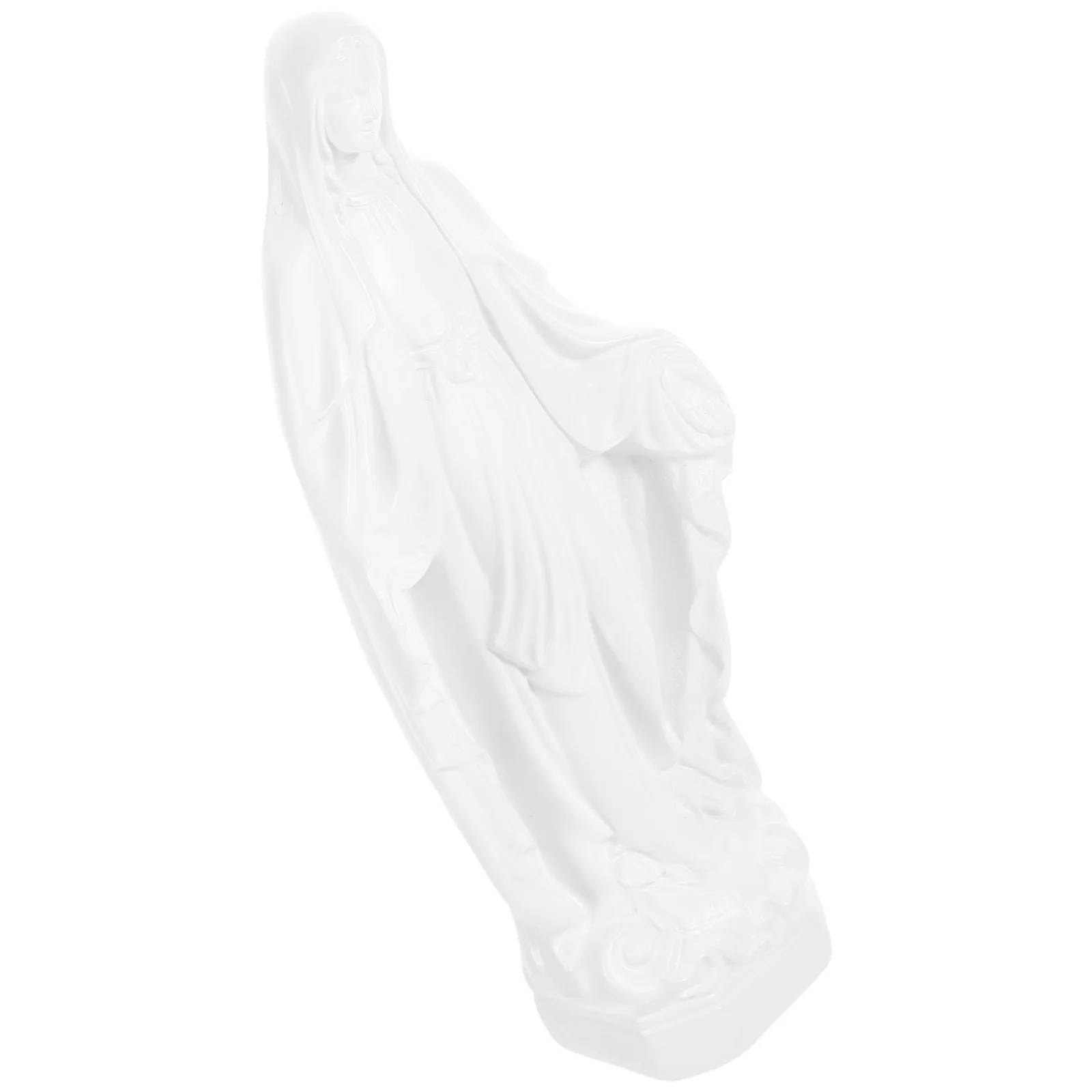 

Resin Mary Statue Ornament for Home Church Decor Desktop Religious Decoration Catholicism Resin Craft Sculpture