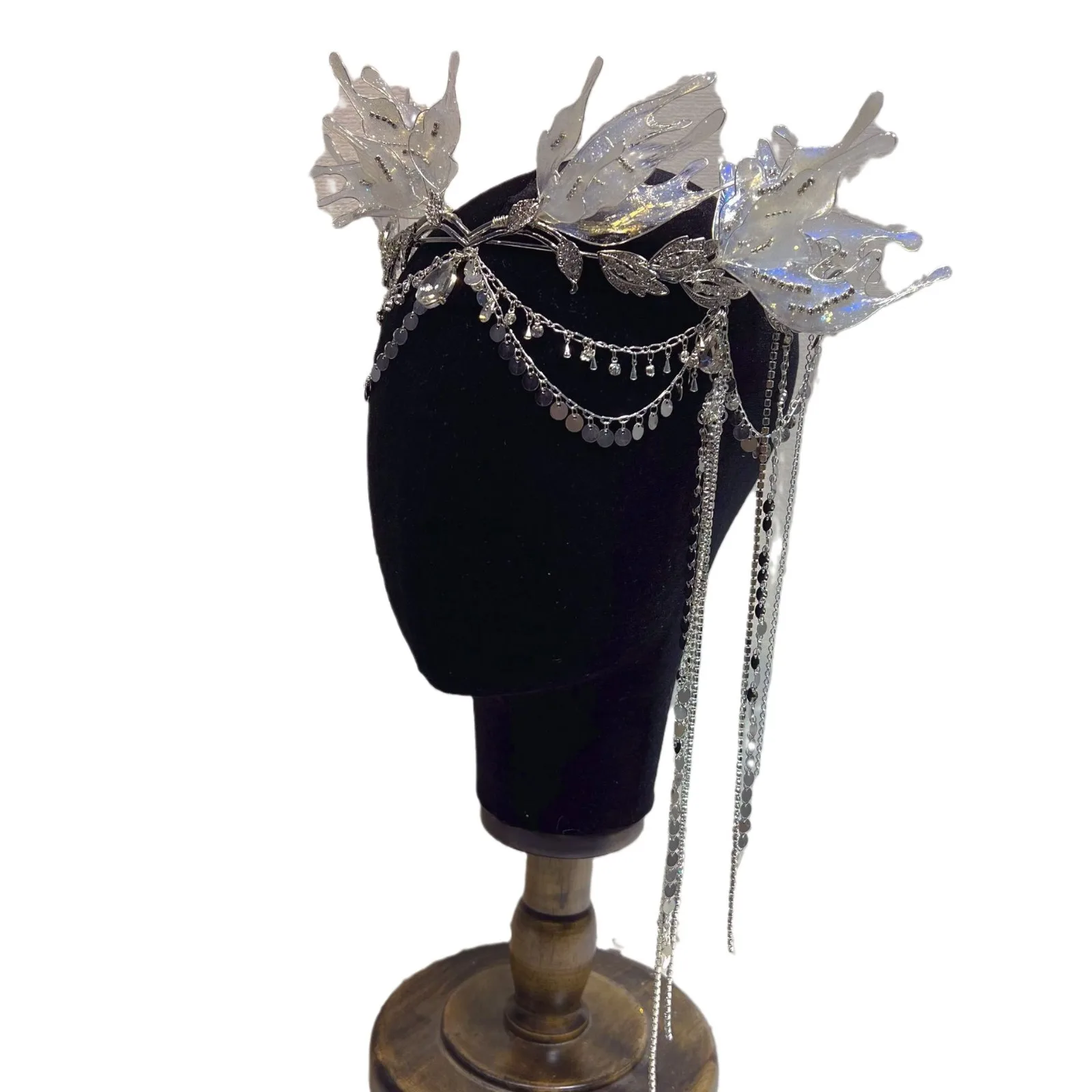 غطاء رأس جديد Tuinga Super Tassel إكسسوارات الشعر عقال غطاء الرأس للملابس الصينية هان غطاء الرأس الأقوياء