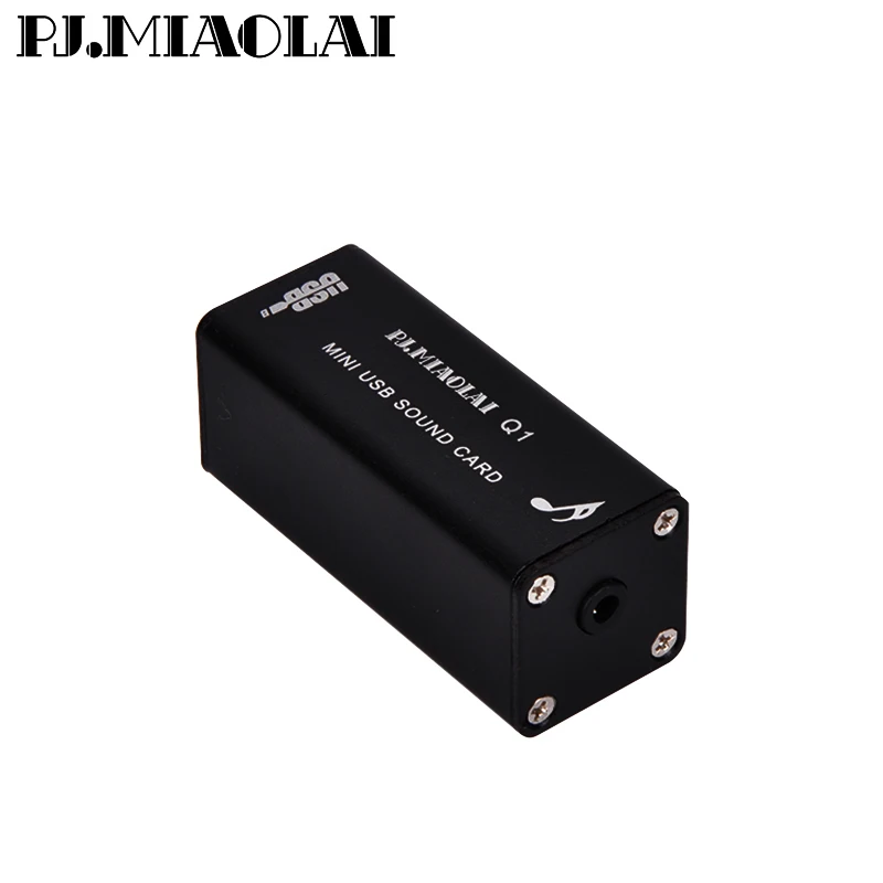 

PJ.MIAOLAI Q1 External USB Sound Card PCM2704 HiFi Lossless Decoder 16Bit 32k/44.1k/48k