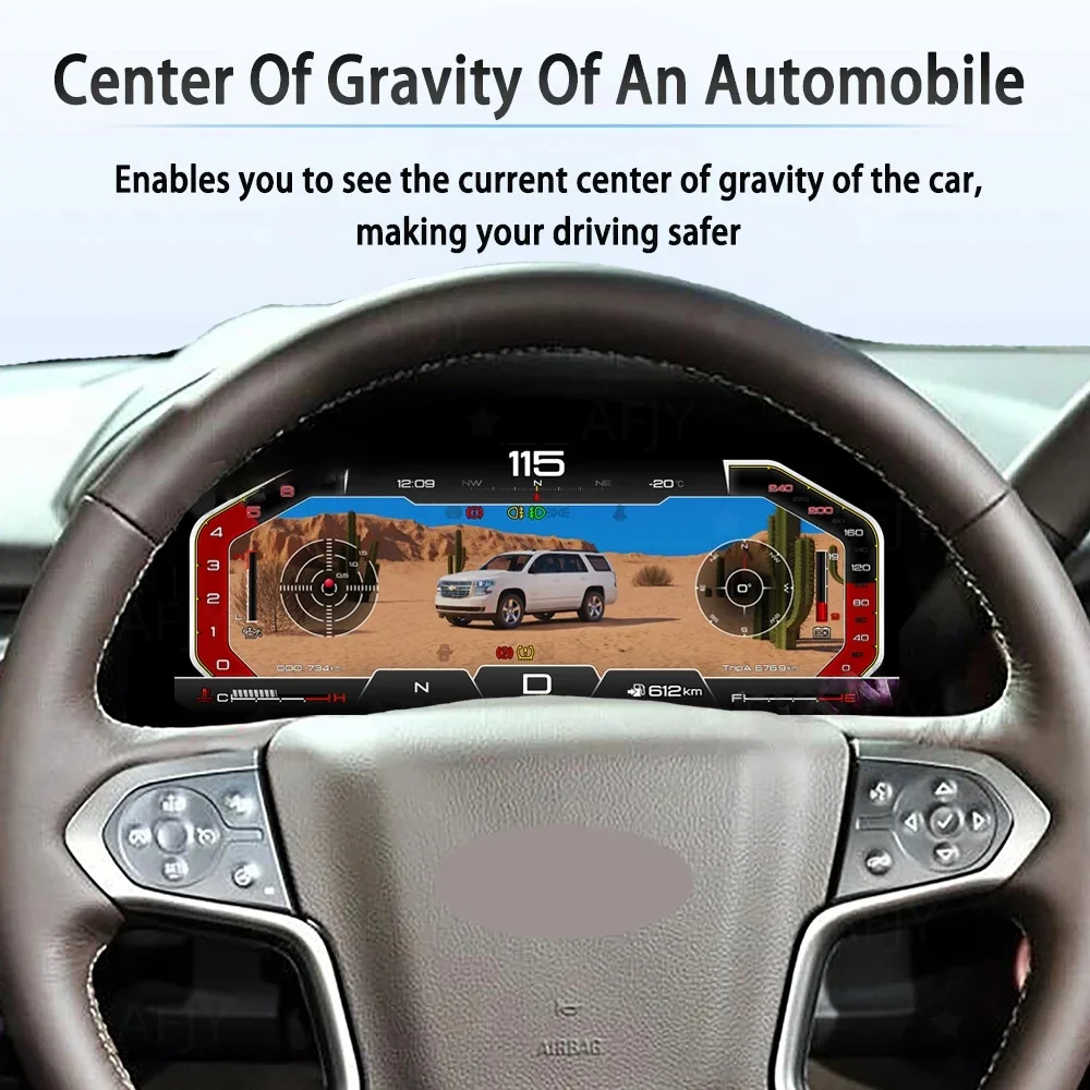 

For Chevrolet Silverado GMC Sierra 2007-2013 LCD Digital cluster Dashboard Panel Instrument Speedometer Screen Cluster Virtual