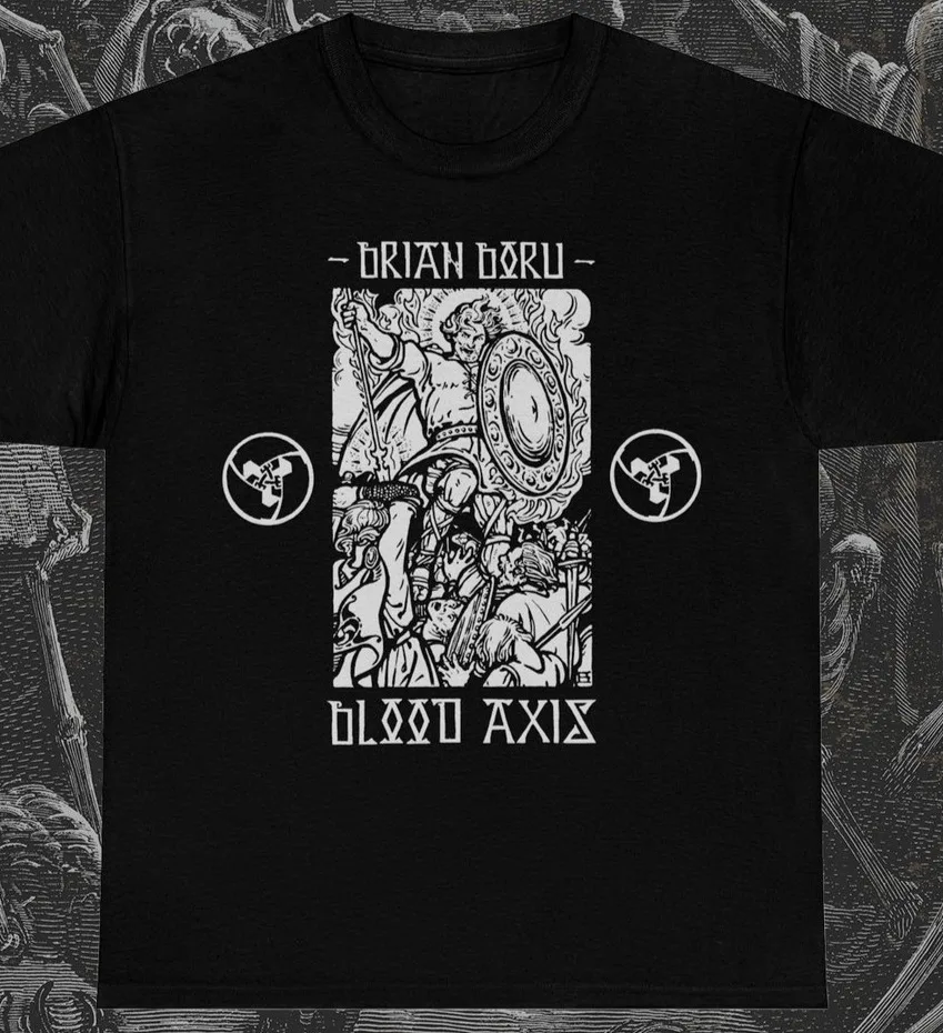 

Футболка Blood Axis Brian Boru, музыкальная группа в стиле рок-панк-метал, футболка унисекс