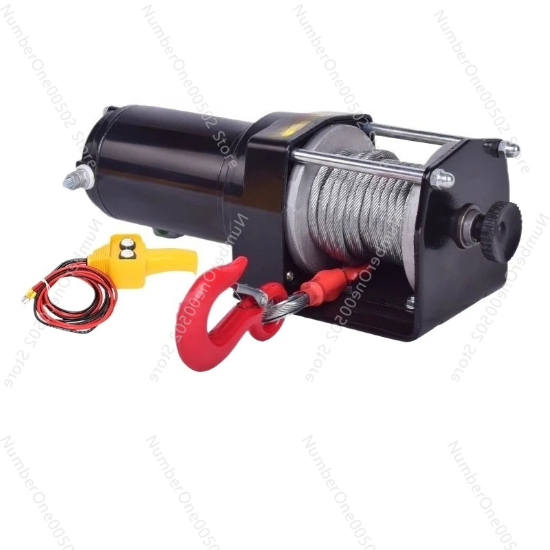 

12v 24v electric winch vehicle mounted hoist off road car recovery lift puller​