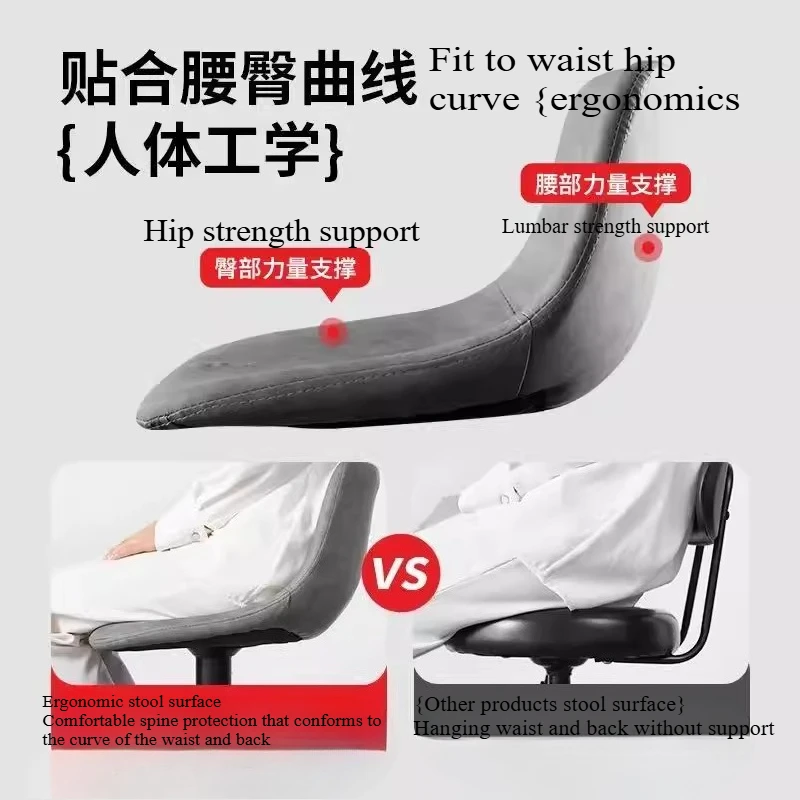 Home furniture kitchen Lightweight chair restaurant chaise swivel chair Home high bar stool counter with backrest luxury chaise