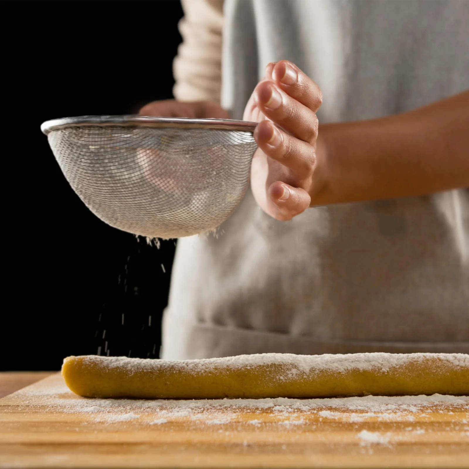 

2Pcs Mesh Flour Sifter Strainer Safe Kitchen Supplies for French Fries Vegetables Meat Flour Sieves Sifting Strainer