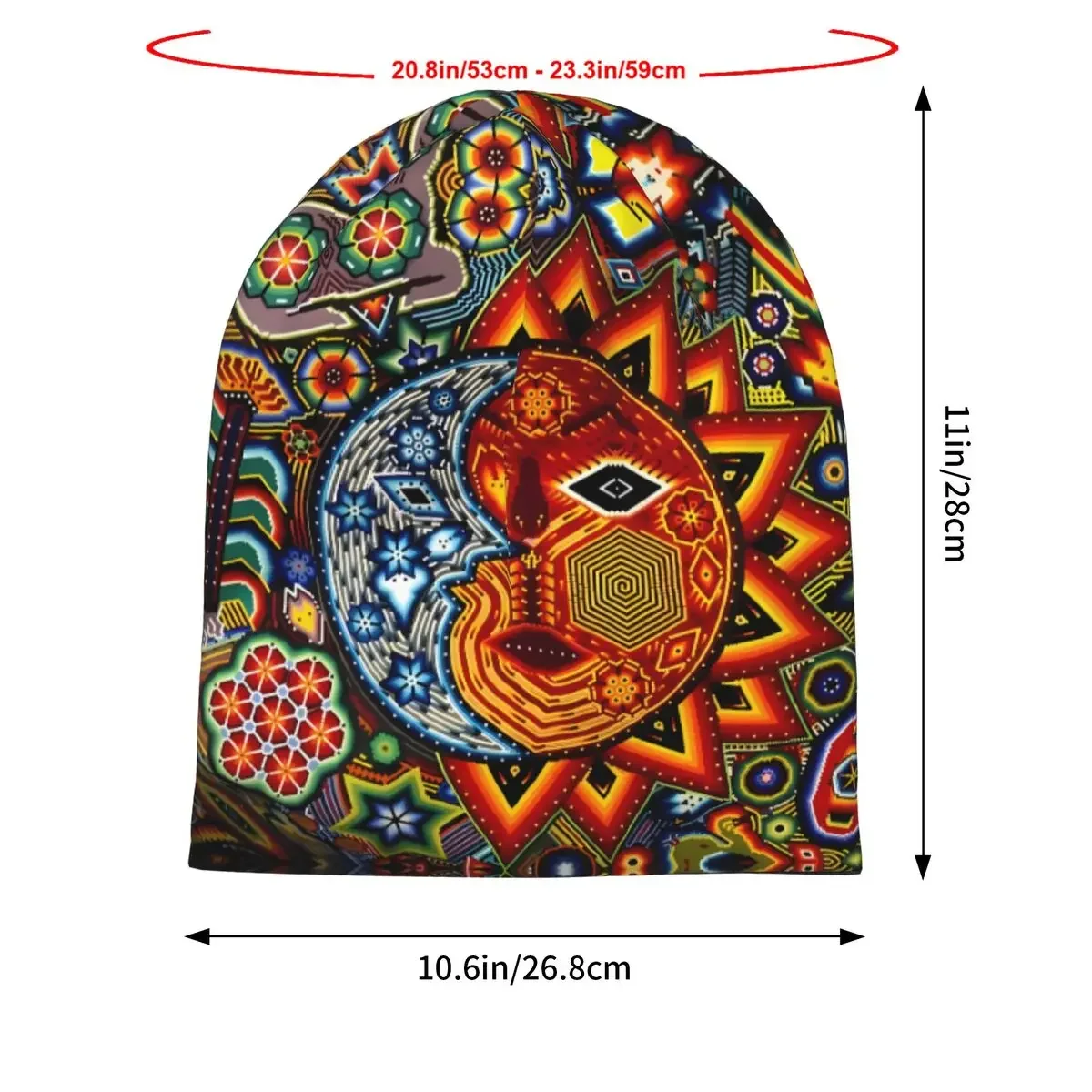 Huichol Totem Beanies Caps Hat Fashion Bonnet Hats Men