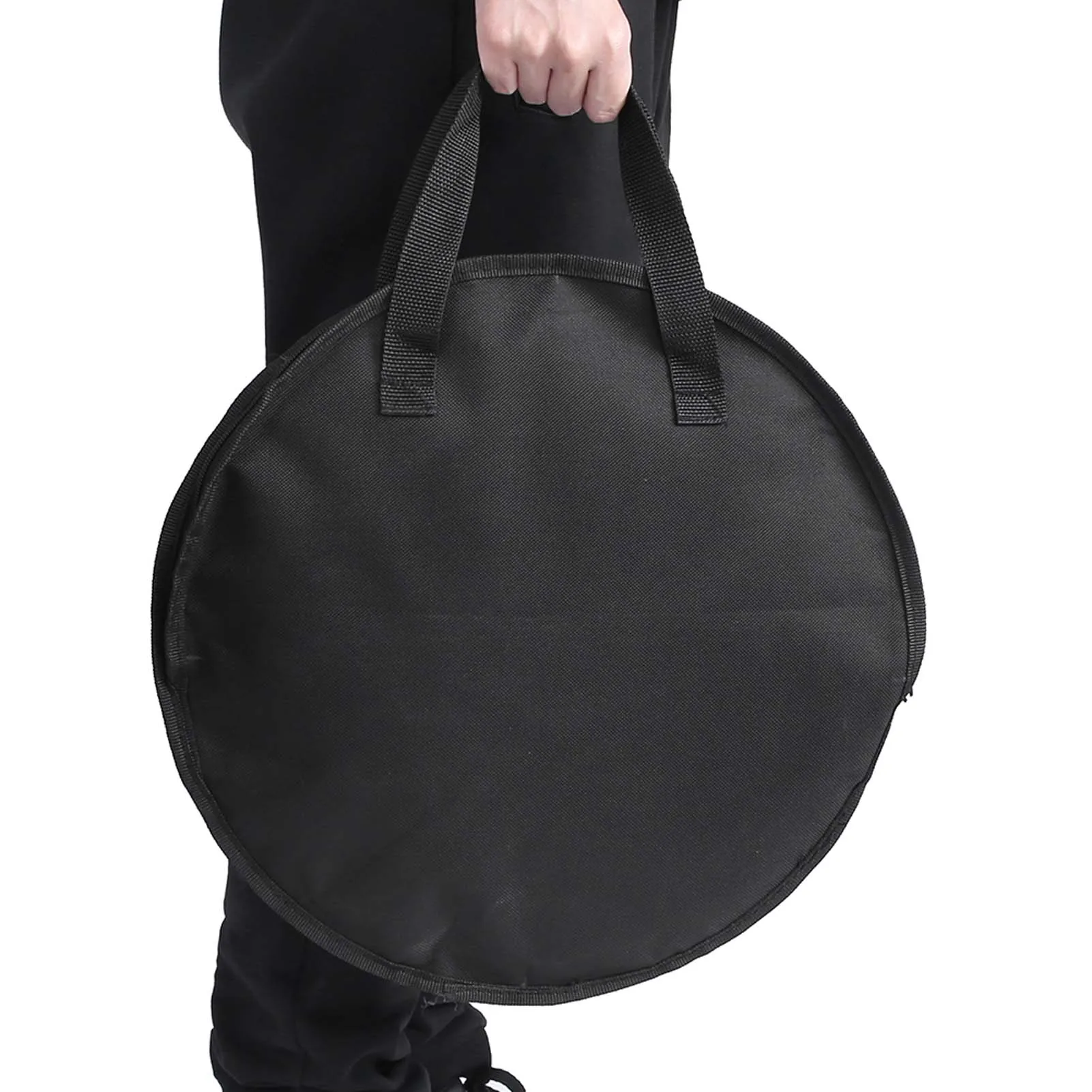 Drum Carry Bag Dumb Drum Bag Portable 14 Inch Dumb Drum Practice Pad Bag Black Oxford Cloth Carrying Bag Case Dumb Drum Pad Bag