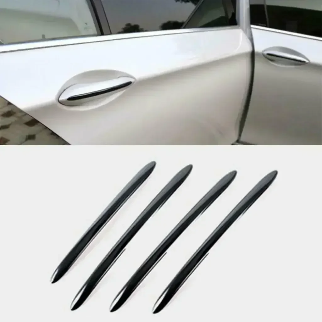 For BMW 5 Series F10 F18 F11 2011-2017 Trim Handle Cover Black  Stainless Steel Stripe Door Car Trim Molding Accessories ABS